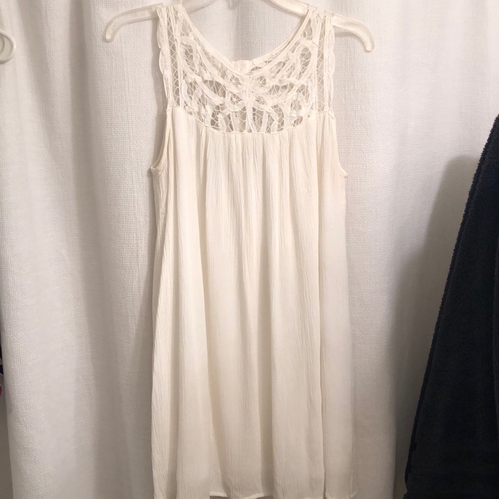 White crochet sundress
